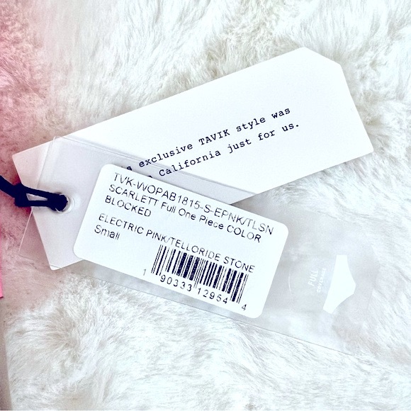 Madewell x Tavik Scarlett Swimsuit Electric Pink and Telloride Stone Sz S NWT - Picture 10 of 13